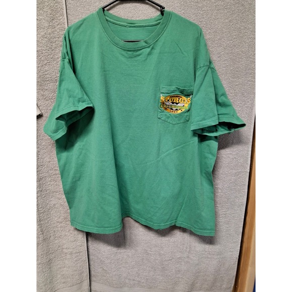 Sturgis Other - Vintage Sturgis 2004 Black Hills Rally64th Annual Pocket T-ShirtGreen Mens XL/b2